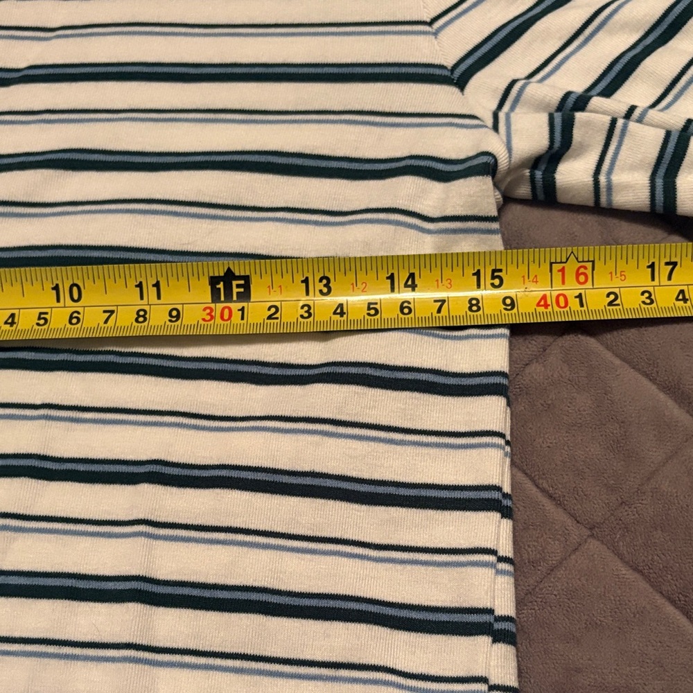 American eagle Striped Long Sleeve Button-Up Top. Medium - Picture 2 of 7